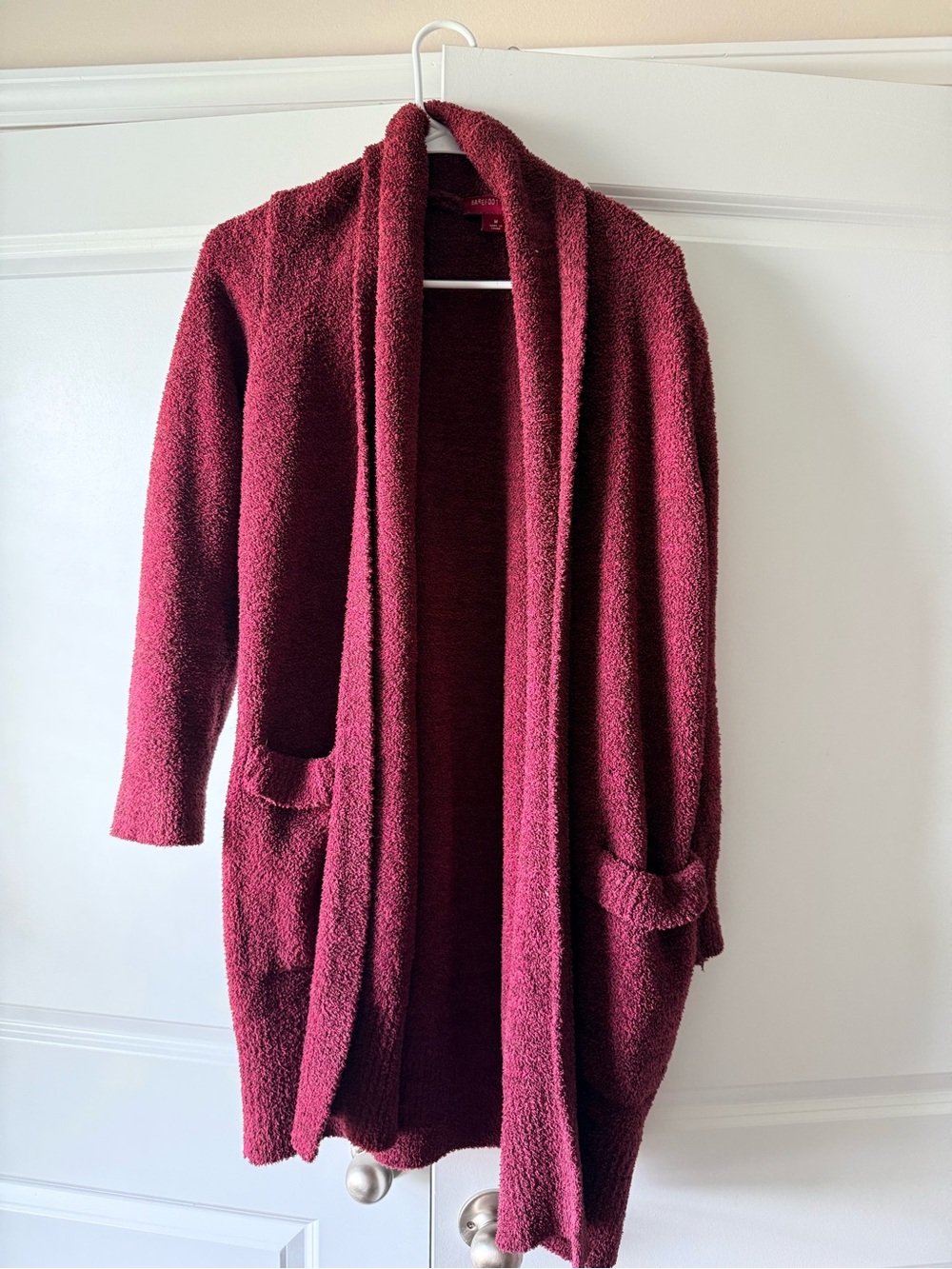 Barefoot Dreams Women's Open-Front Cardigan - Wine